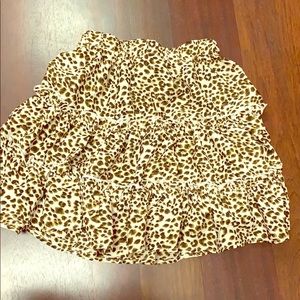 Animal print skirt